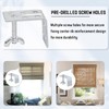10 PCS Roman Shade Wall L Bracket with Wingnut, Cellular