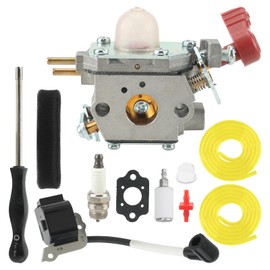 CARBBIA 753-06288 C1U-P27 Carburetor with Ignition Coil Fits for MTD Troy Bilt TB35EC TB2040XP TB2044XP TB25CE TB25SH Trimmers Fit for Murray M2560 MS2550 MS2560 MS9900 751-15112A 751-15112 753-08984