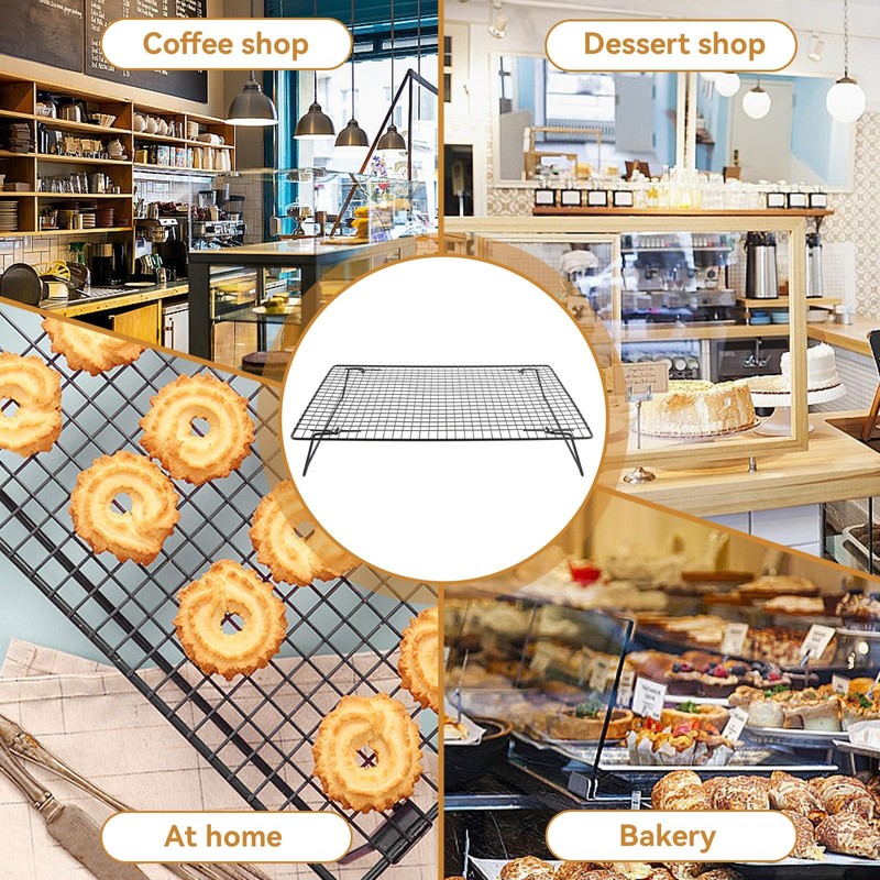Cooling Rack, 16.9x11in Cooling Rack with Collapsible Folding Legs Iron