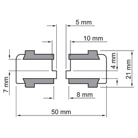 Dynavox Aluminium-Füsse für HiFi-Geräte, 4er-Set, polierte Füße mit hoher Stabilität und Gummi-Dämpfern, schwarz