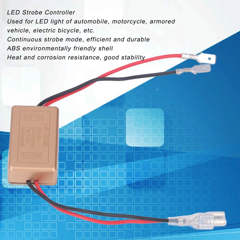 2PCS LED Strobe Controller Car Headlight Signal Light Control Flasher