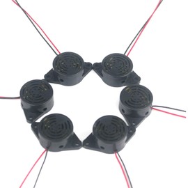 Taikuwu 6Pcs DC 3-24V Electronic Buzzer Alarm Sounder 95Db High Decibel Continuous Buzzer Alarm