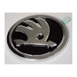 Skoda 1ST853630DFOD Sign Emblem Logo Plaque, Black/Chrome