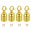 PATIKIL 1.7"x3.7" Stanchion Rope End Stopper, 4 Pack Cord End