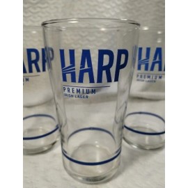 Harp Set of 4 Vintage HARP premium Irish Lager beer glass New 👌👌👌