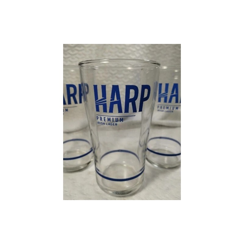 Harp Set of 4 Vintage HARP premium Irish Lager beer
