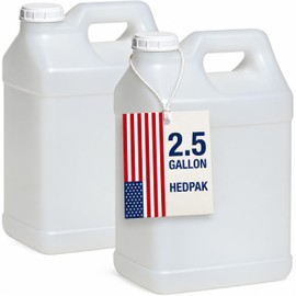 2.5 Gallon Water Jugs & Oil Containers |HDPE Carboy Water Container |2-Pack
