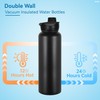 VEGOND VEGOND 40 oz Insulated Water Bottle Stainless Steel Metal
