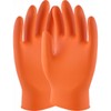 UCi GLOVES, DISPOSABLE, MAXIM-ORANGE, NITRILE, P/FREE, BOX OF 50, SIZE