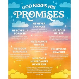 Renewing Minds God Keeps His Promises Chart, 22 x 17 inches