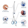 Curved Dog Grooming Scissors with Safety Round Tips, Light Weight