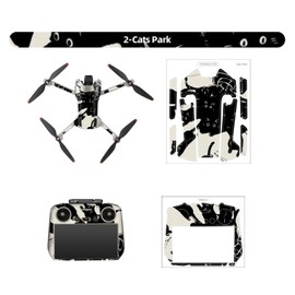 FSIDIWT Skin Stickers Compatible with DJI Mini 4 Pro, Waterproof Sticker Decal Skin DIY Accessory for DJI Mini 4 Pro Drone and RC 2 Controller (B)