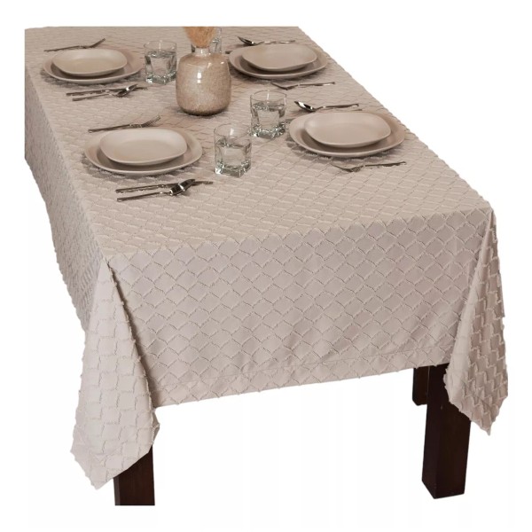 Vianney Mantel Vianney Rectangular Palmar 2.50x1.60 M Beige Textura