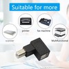 Traovien 90 Degree USB B Printer Adapter, 2 Pack USB
