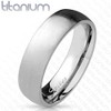 Tapsi´s Coolbodyart® Women's Ring Made of Titanium Brushed Silver Polished