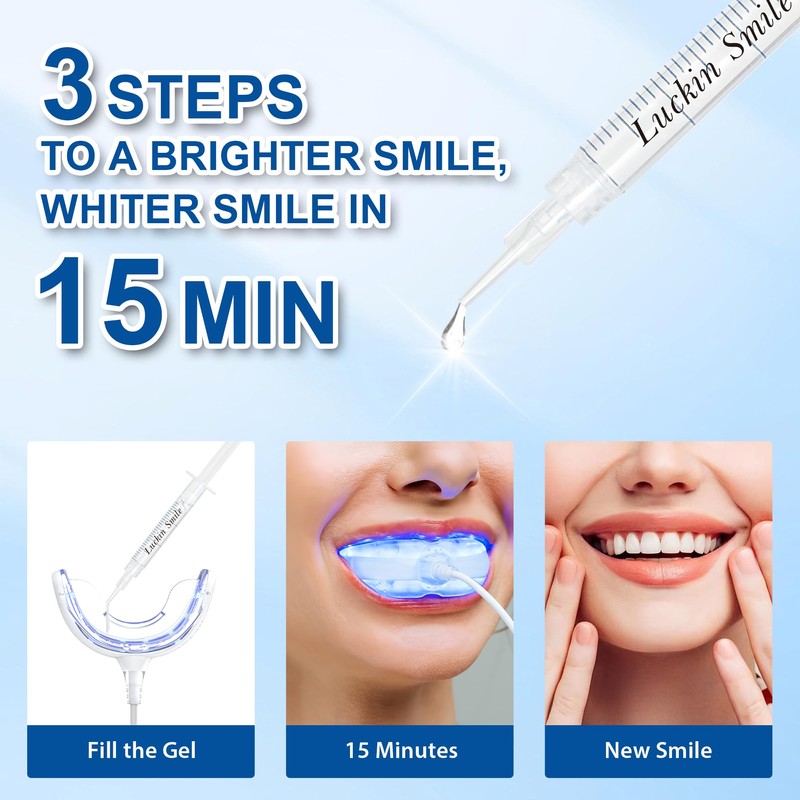 LUCKIN SMILE 22% Carbamide Peroxide Teeth Whitening Gel – Professional
