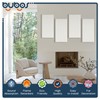 BUBOS 4 PCS Acoustic Panels,23.6''x11.8'' Fabric Soundproof Wall Panels,Self-adhesive Sound