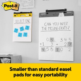 Post-it Self-Stick Mini Easel Pad, 15 in x 18 in, 20 Sheets/Pad, 3 Pads, Great for Virtual Teachers and Students (577-3PK)