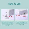 Perforadora De Papel Blanca, Capacidad Suelta De 6 A 3