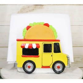 Ebros Gift Cinco De Mayo Fiesta Party Taste Of Mexico Tex-Mex Taco Food Truck Hot And Fresh Service Napkin Holder Organizer Novelty Figurine Decorative Kitchen Table Accent