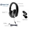 HamiltonBuhl Smart-Trek Deluxe Stereo Headphone with in-Line Volume Control and