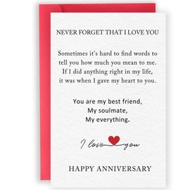 Abeletree Unique Anniversary Cards for Men Women, Wedding Aday Gifts for Couple Wife Husband, Valentine's Day Gifts for Boyfriend Girlfriend Her Him