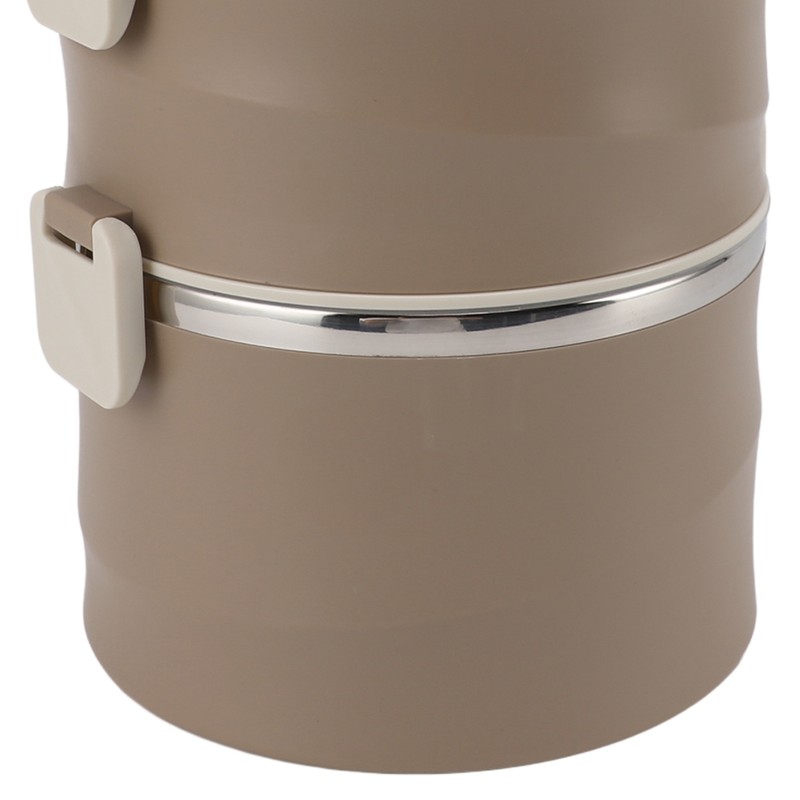 Insulated Food Container 304 Stainless Steel PP Stackable Portable Round