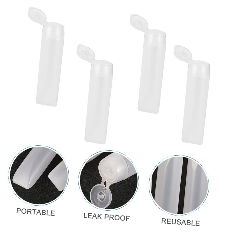 Healeved 20pcs Squeeze Bottles Leak Tube Containers for Liquid Soap