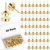 GOOLADA 80 Sets of Magnetic Push Pins, Gold Magnetic Tacks,