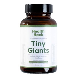 Health Hack Tiny Giants | Multivitamínico Natural para Niños Sin Azúcares | Ñame, Eucommia, Raíz de Astrágalo | Complejo B, Vitamina D, Zinc, Calcio