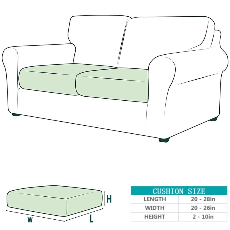 AURLOE Waterproof Sofa Slipcovers 2Pieces Stretch Couch Cover Furniture Protector