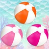 Whaline 3Pcs Inflatable Beach Ball 16 Inch Round Pool PVC