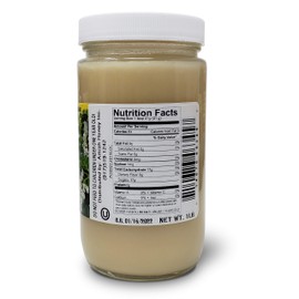 Goshen Amish Country Extremely Raw Chamomile Honey - Unfiltered, Unprocessed, Pure & Natural - Harvested in the USA - Rich Flavor for Tea, Cooking, Wellbeing - Kosher Certified - 16oz Glass Jar