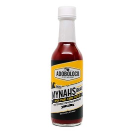 Adoboloco Hot Sauce MYNAHS BRAH! Roasted Sweet Pepper Jalapeno Sauce - 5oz Mild Tasty Savory Chili Pepper Sauce
