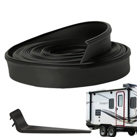 OCQOTAT RV Slide Out Seal - 1-1/2"" Slide-Out Wiper Seal (Clip-On) Rubber Seal Weather Stripping for RVs,R854056 Black Rubber Seal Strip (30Ft)…