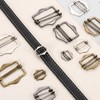 uxcell 8Pcs Metal Slide Buckles, 15mm Double-Pin Webbing Strap Roller