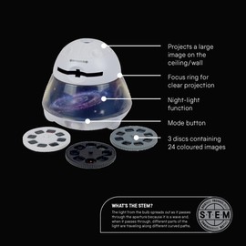 Funtime Gifts Science Museum Night Sky Projector – Create Your Own Galaxy at Home!