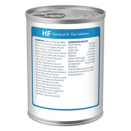 Blue Buffalo Natural Veterinary Diet HF Hydrolyzed for Food Intolerance Wet Dog Food, Veterinarian Prescription Required, Salmon Recipe, 12.5-oz. Cans (12 Count)