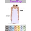 EaseWay Women's Basic Adjustable Spaghetti Strap Cami Under Mini Dress