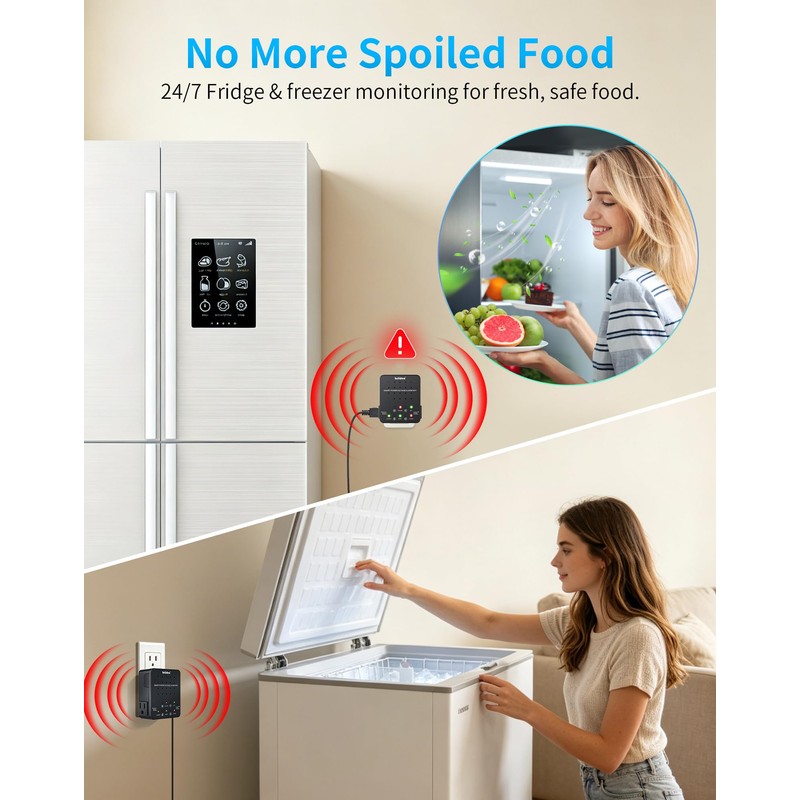 WiFi Power Failure Alarm – Briidea Freezer Power Outage Alarm