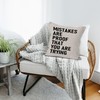 Liosei Mistakes are Proof You are Trying Inspirational Pillow Covers
