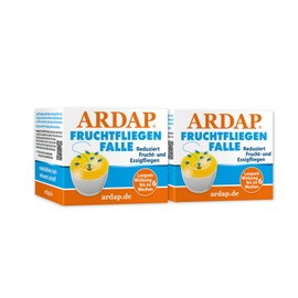 ARDAP Fruit Fly Trap, Pack of 2, Fruit Fly Trap for Reducing Fruit Flies & Vinegar Flies, Highly Effective Attractant, Fruit Fly Trap for Kitchen etc. (PT 19)