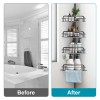 NewHome 4 Tier Steel Tension Pole Shower Caddy Organizer w/