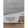 Curtain Chic Tier Pair Beige Cafe Farmhouse 58”x24”