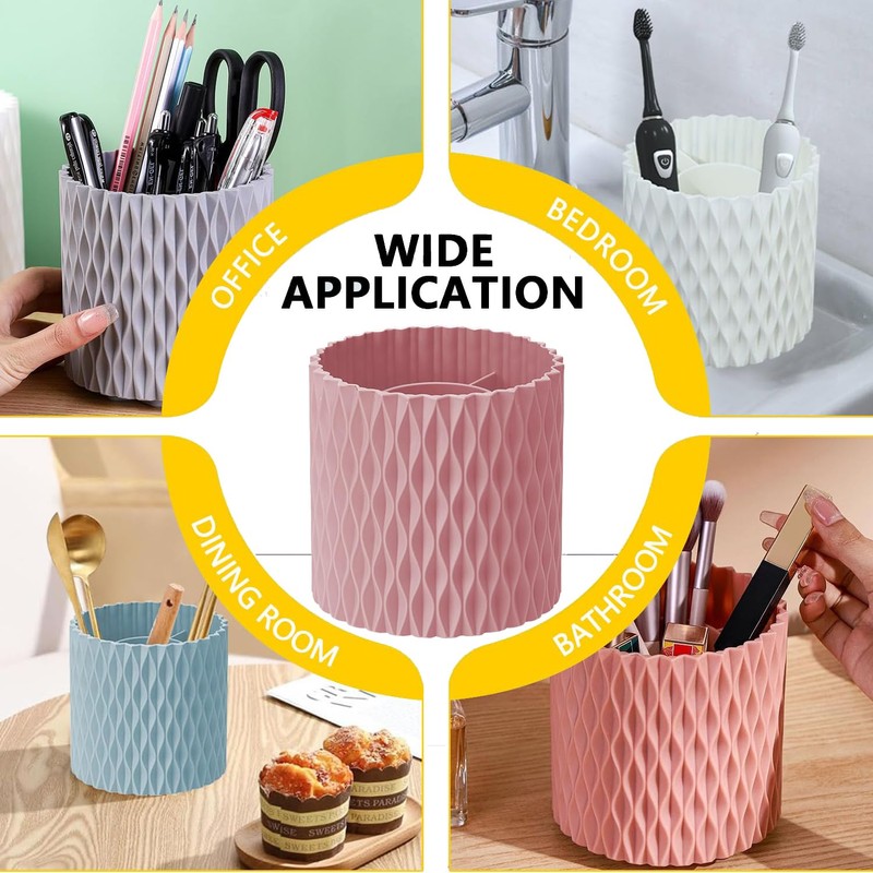 Makeup Brush Holder 360 Degree Rotating Makeup Brush Organizer Multi