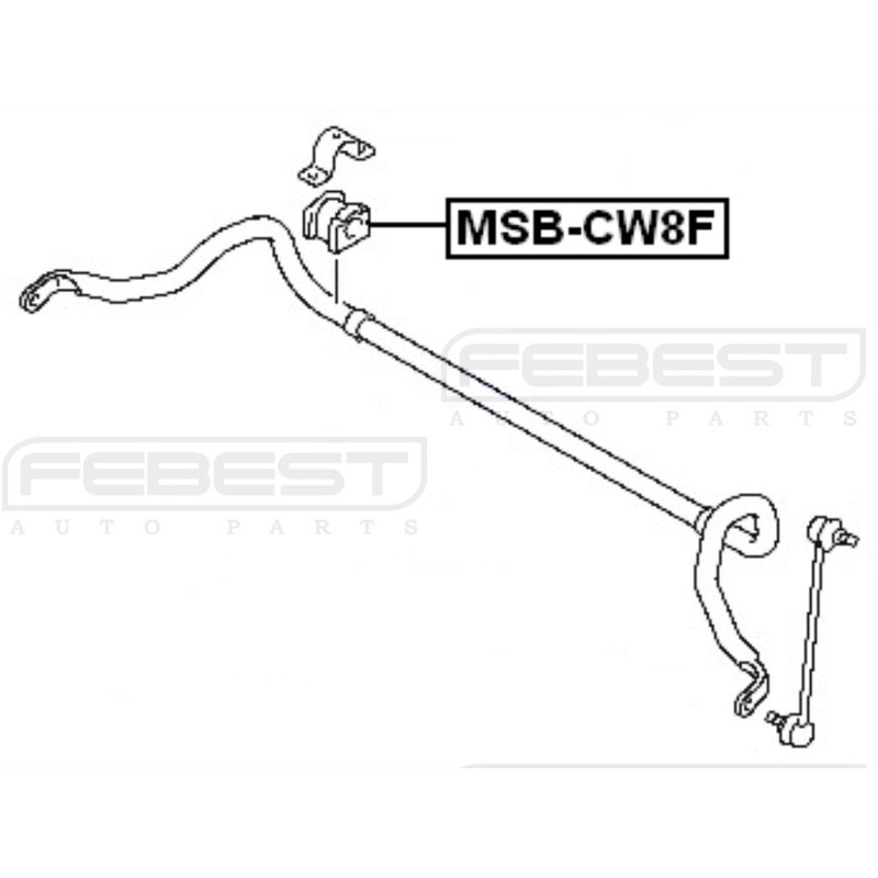 4056A079 - Stabilizer/Sway Bar Bushing (FRONT) D22 For Mitsubishi