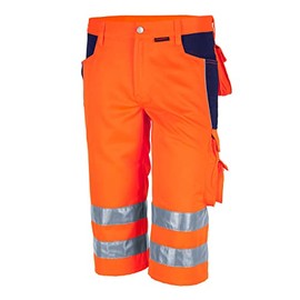 Qualitex Warning protection Shorts PRO MG 245 - more Colours - Orange/Navy blue, 54
