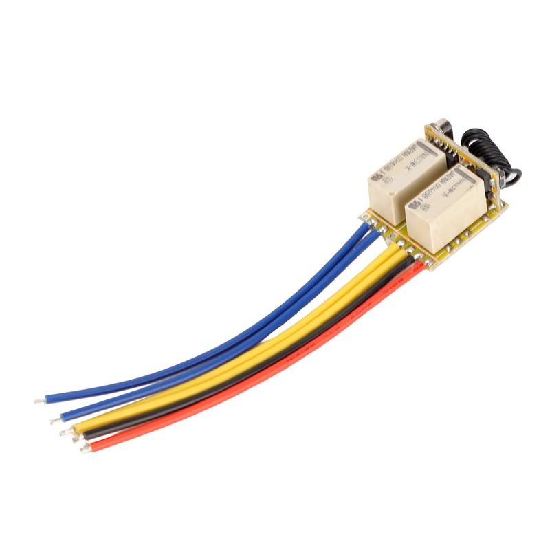 Mini RF 2CH Relay Switch 433MHz DC3.7‑12V Wireless Relay Transmitter