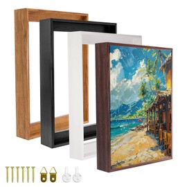 Canvas Floater Frames, Wood-Look Floating Frame for 1.25" Deep Finished Customized Canvas Prints & Stretched Canvas - Wall Art for Gallery Wall Living Room Bedroom Decor 18x24inch