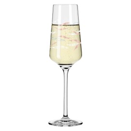 RITZENHOFF 3441004 Prosecco Glass 200 ml - Sparkle Series Motif No. 10 with Sea Garden, Multi-Coloured - Made in Germany